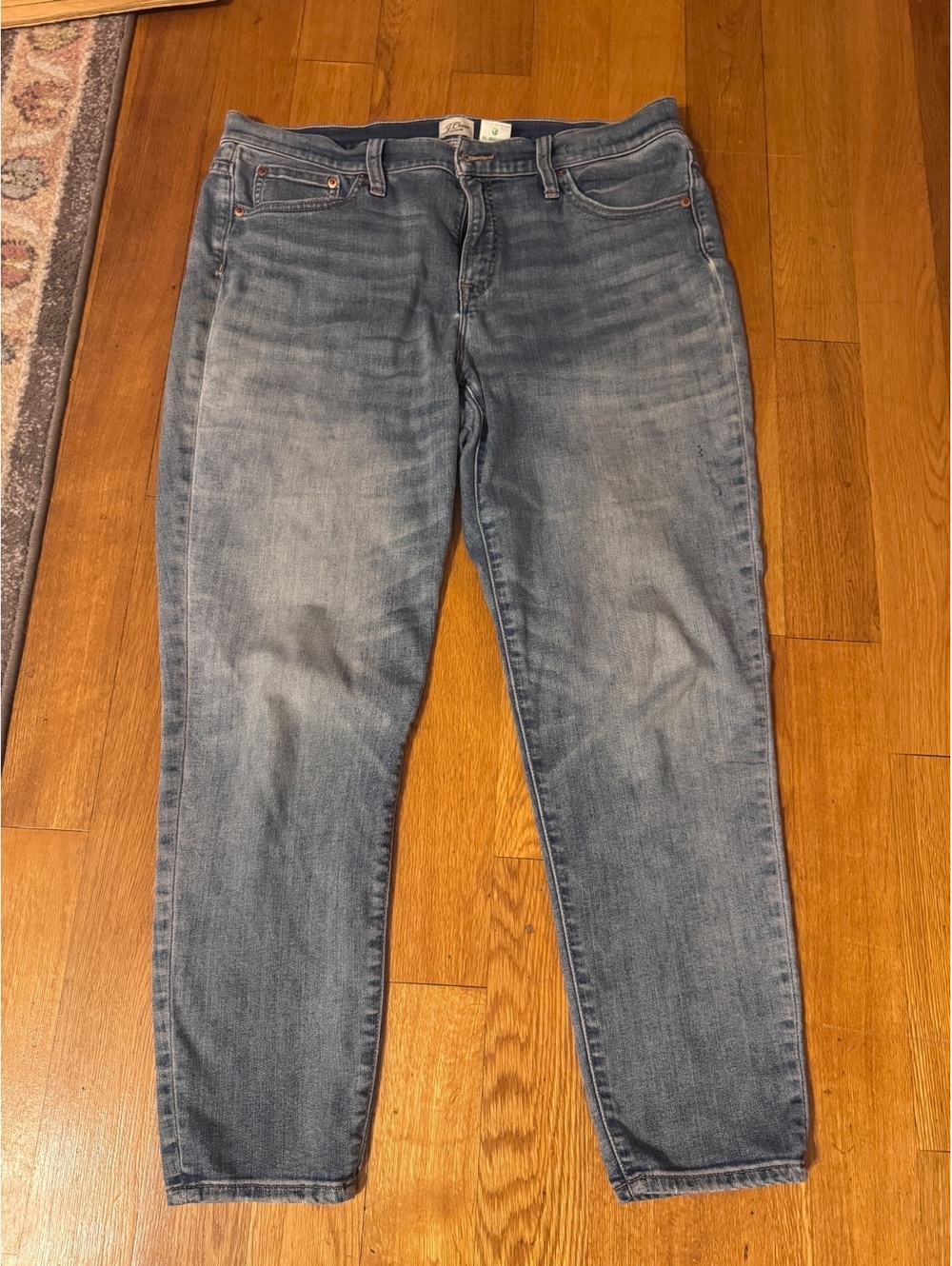 J.Crew light wash straight leg